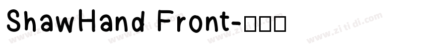 ShawHand Front字体转换